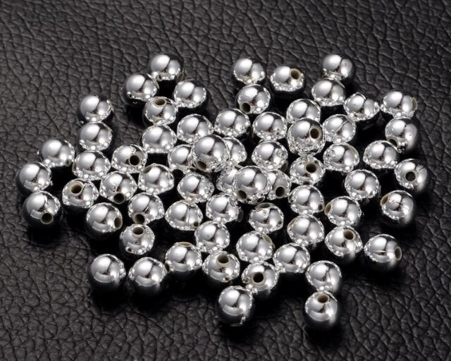 Palline in metallo Argento 5 mm