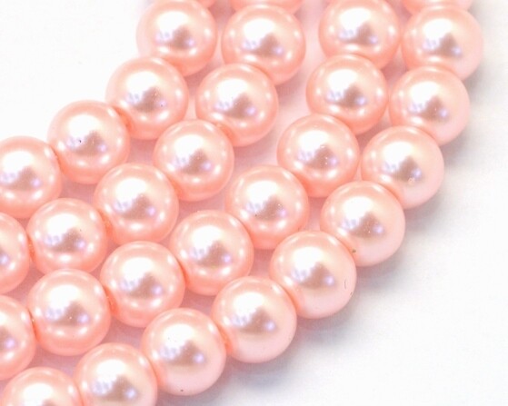 Filo di Perle in vetro Rosa 8 mm