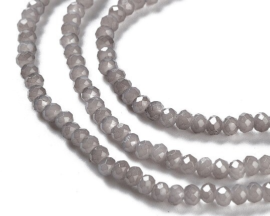 Cristallini 3x2 mm Grigio pastello