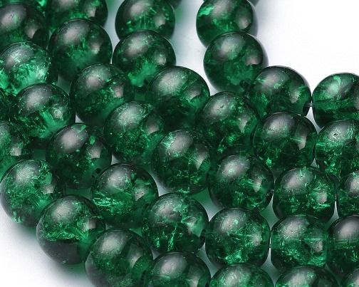 Perle Craclè Verde 8 mm