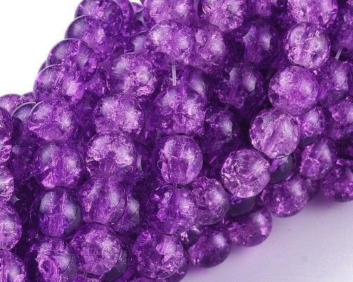 Perle Craclè Viola 8 mm