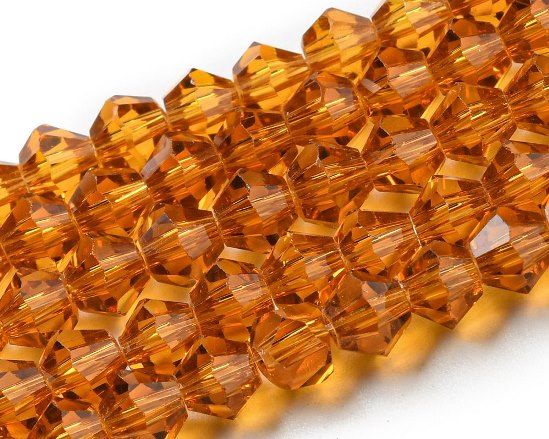Cristalli bicono Topazio 4 mm