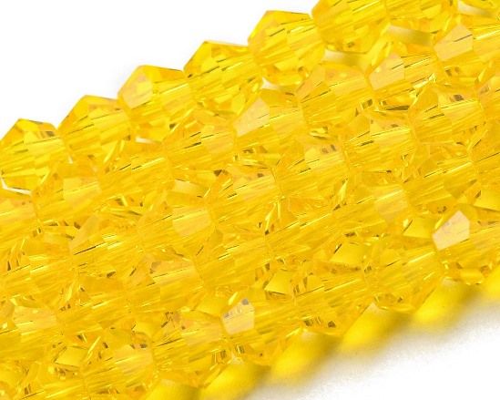 Cristalli bicono Giallo 4 mm