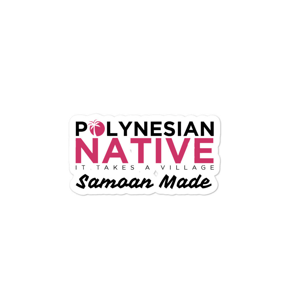 Polynesian Native Bubble-free stickers, Size: 3x3