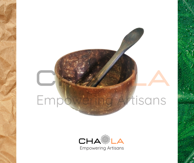 Coconut Shell Regular Cup with Spoon