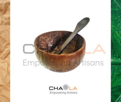 Coconut Shell Regular Cup with Spoon