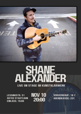 Shane Alexander Konzertkarte