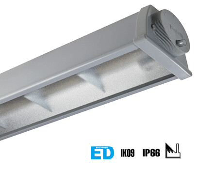 CANONE NOLEGGIO PLAFONIERA LED REGOLABILE 36W ACCIAIO VETRO IP66 BEGHELLI  GARANZIA 5ANNI