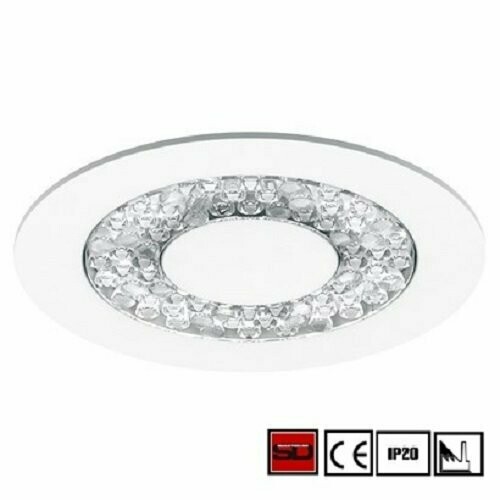 CANONE NOLEGGIO FARETTO INCASSO  LED REGOLABILE  24W IP20/IP40 BEGHELLI SMART DRIVER SD  GARANZIA 5ANNI
