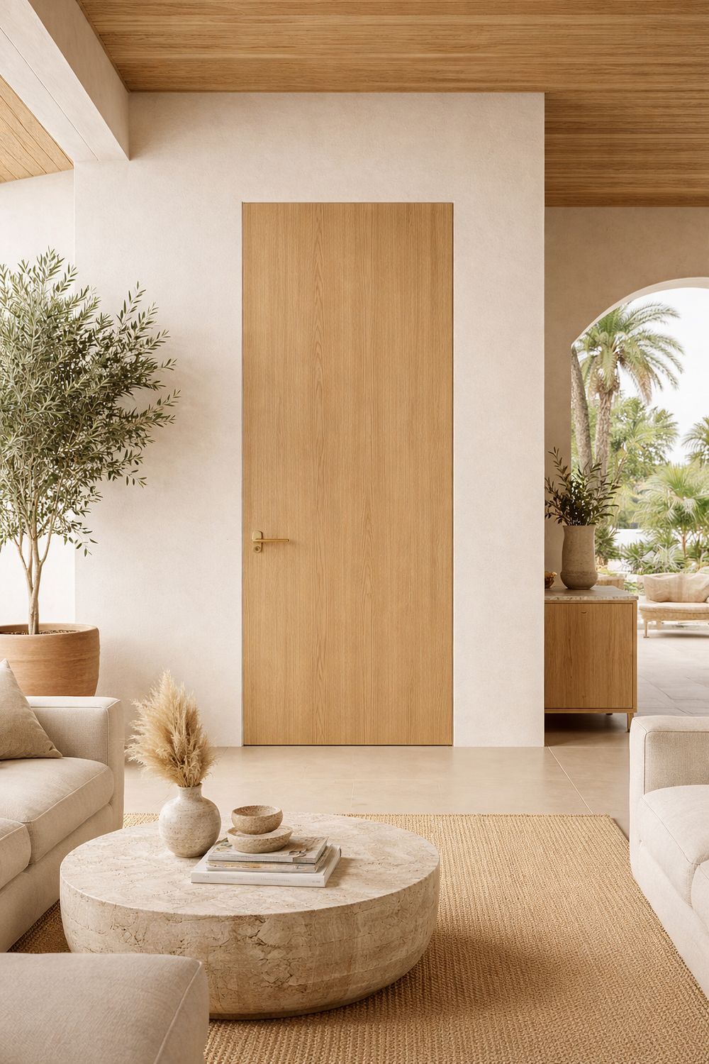 PUERTA ENRASADA -- LYON ROBLE