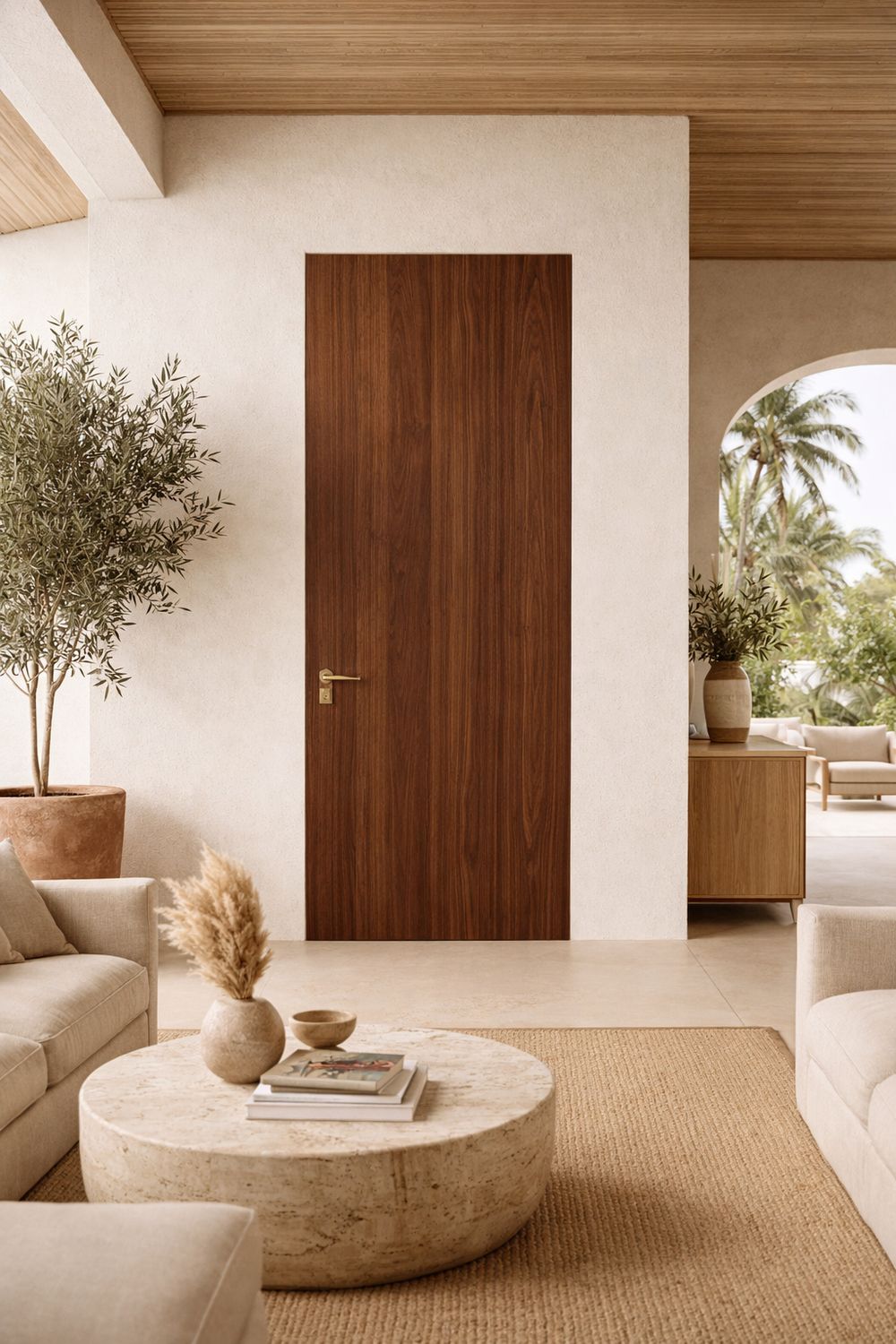 PUERTA ENRASADA -- LYON NOGAL