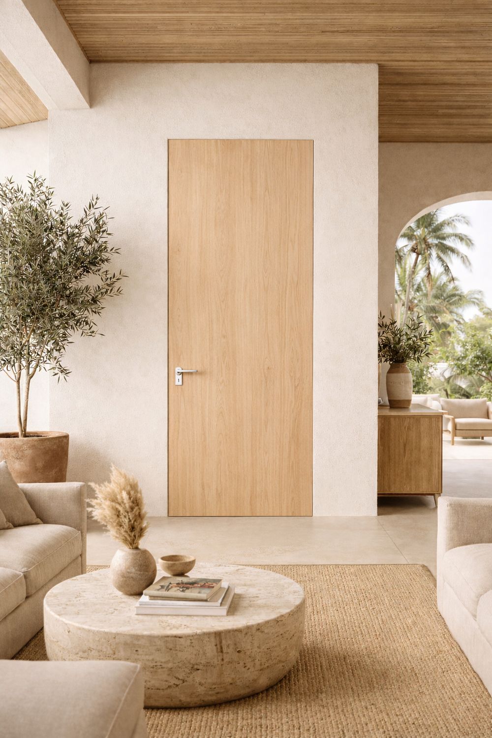 PUERTA ENRASADA -- LYON MAPLE