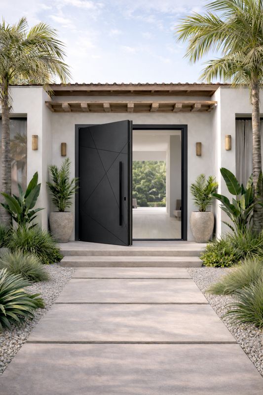 DISEÑO 150  PIVOTANTE - LACADA ANTRACITA - BLOCK 3000 X 1900 mm