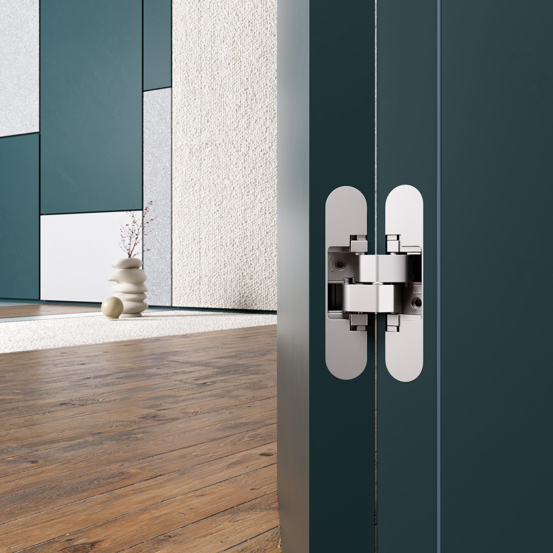 PUERTA ENRASADA -- LYON NOGAL CAREY