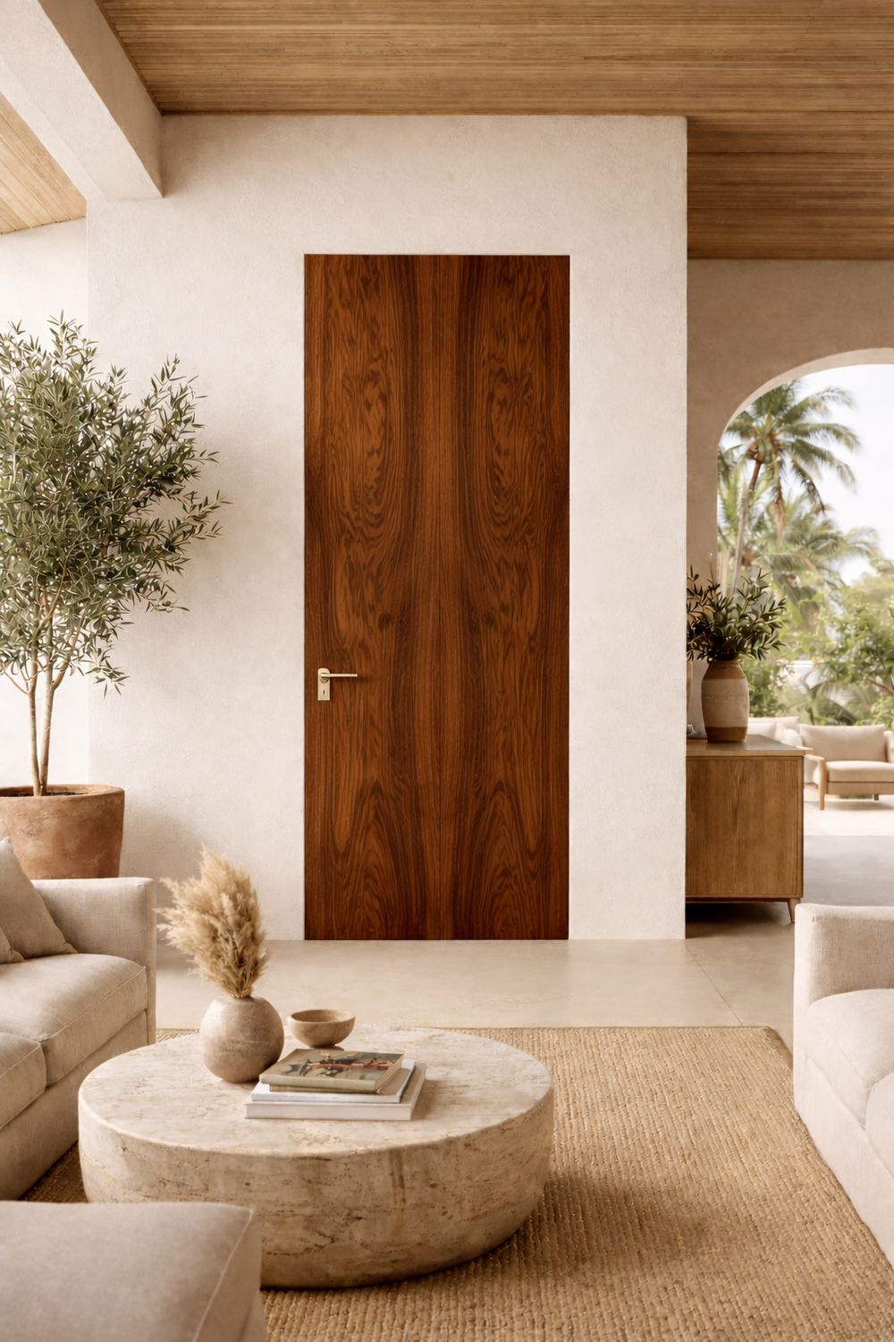 PUERTA ENRASADA -- LYON NOGAL CAREY