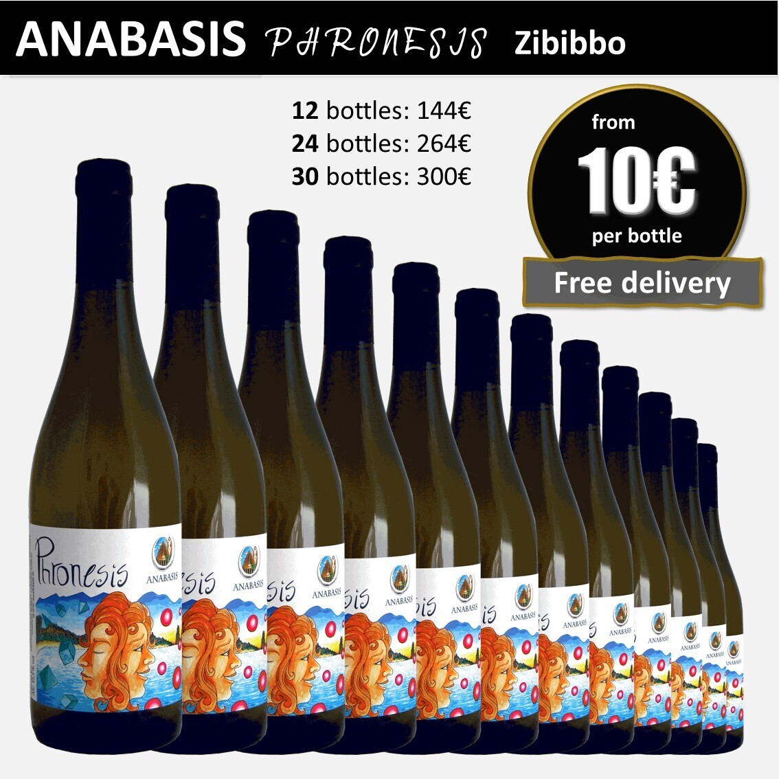 ANABASIS PHRONESIS Zibibbo white 12 bottles