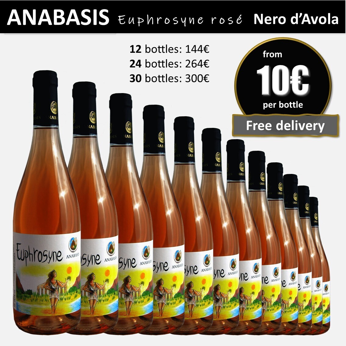 ANABASIS EUPHROSYNE Nero d'Avola rosè 12 bottles