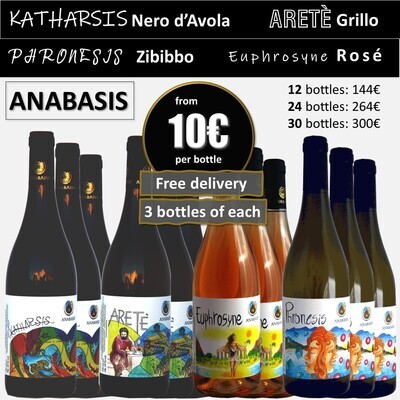 ANABASIS 4 DIFFERENT WINES 12 bottles