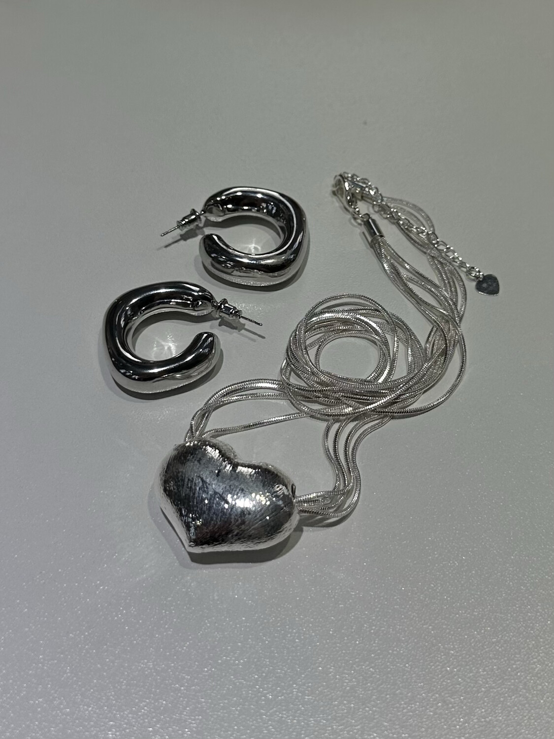 Серьги-кольца серебро