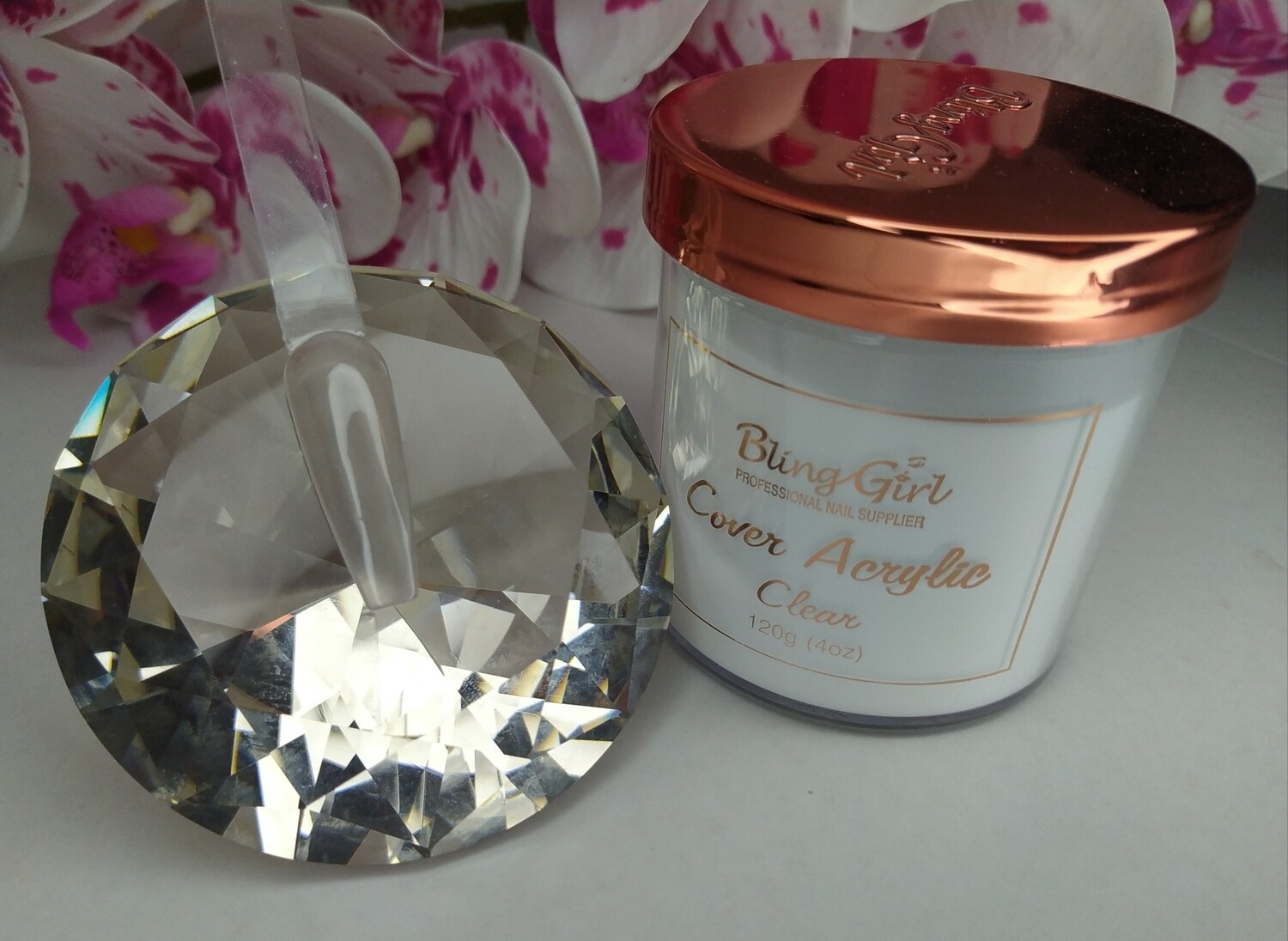 Bling Girl Cover Acrylic 120g - Clear