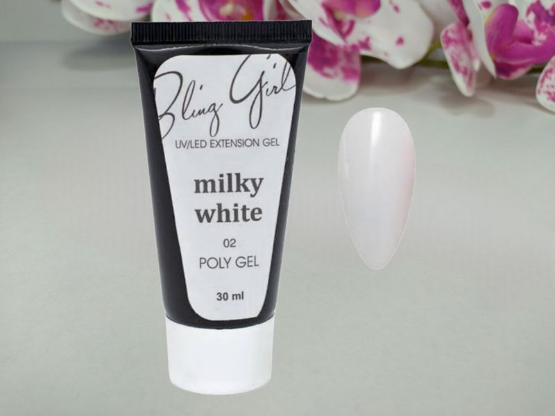 Bling Girl Polygel 30ml - 02 Milky White