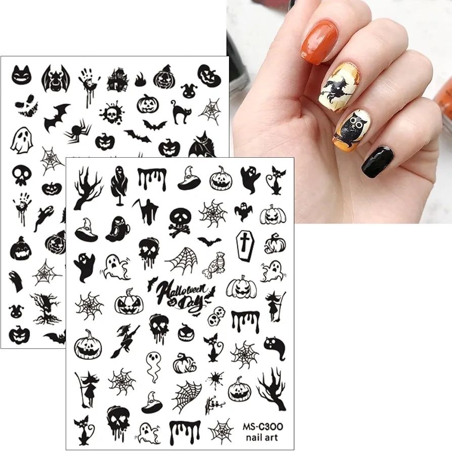 Nail Stickers - MS-C300 Black