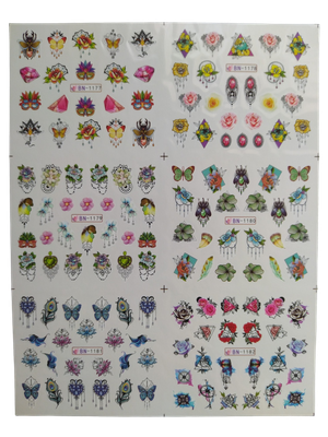 Water decals (BN-1177 to BN-1182)