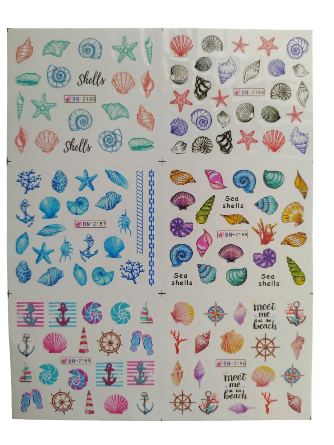 Water decals (BN-2185 to BN-2190)