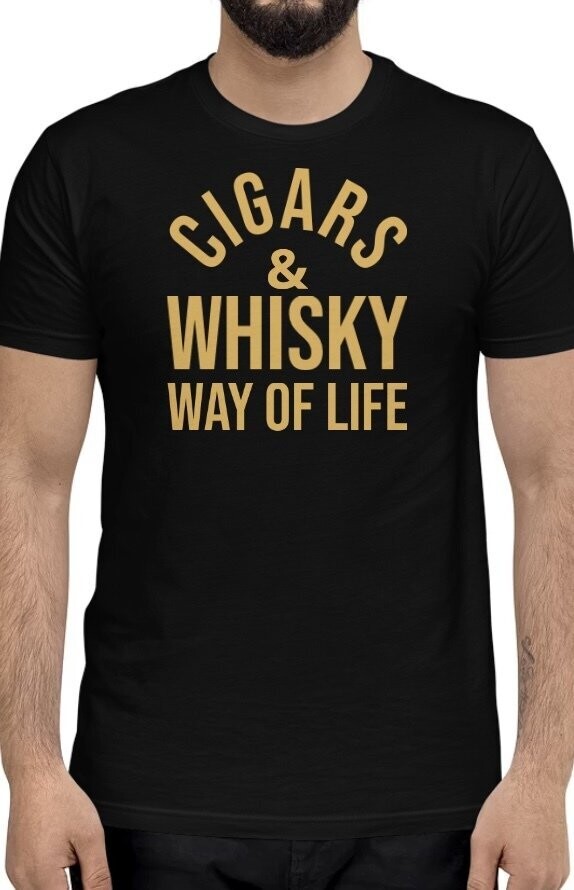 Cigar & Whisky Tees, Size: S