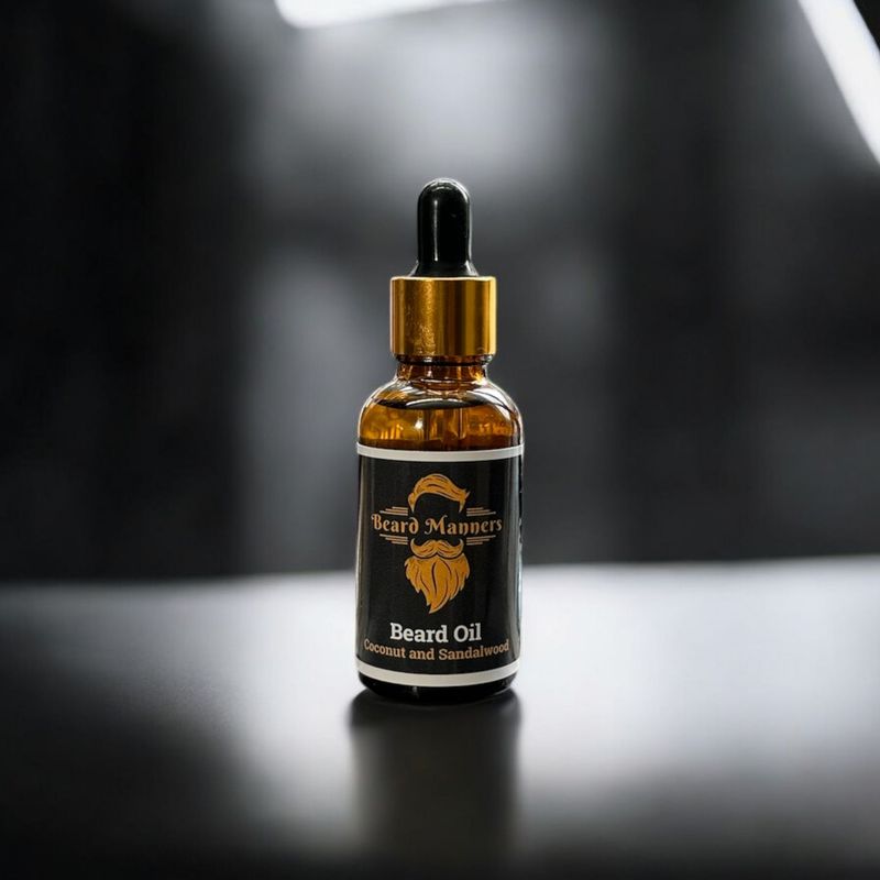 Coconut and Sandalwood Beard Oil 30ml/1oz.