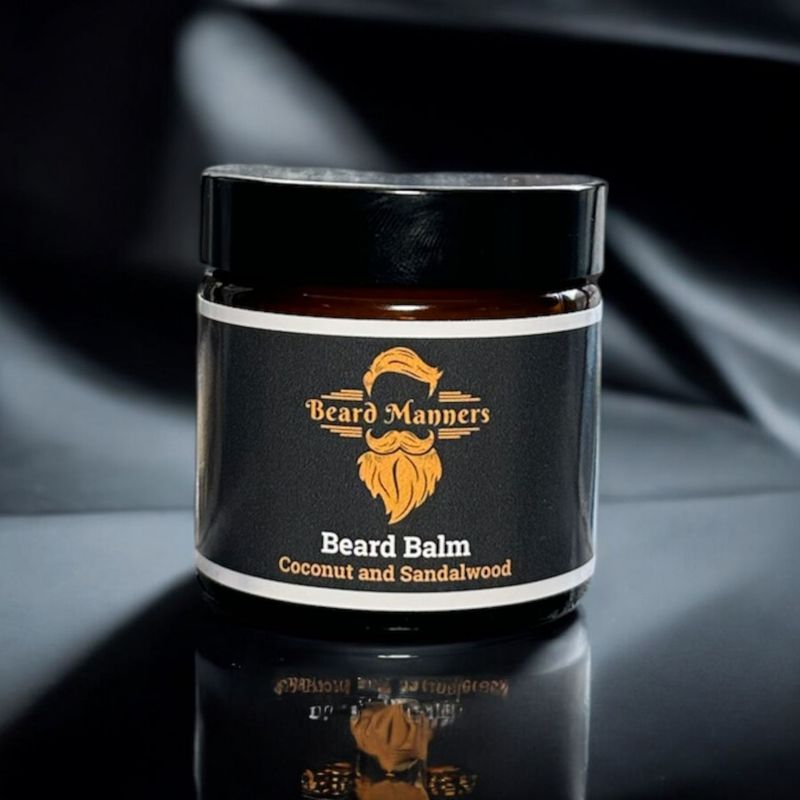 Coconut and Sandalwood Beard Balm 60ml/2.11oz.