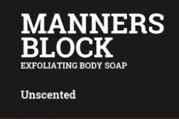 Manners Block Body Soap Unscented 4oz