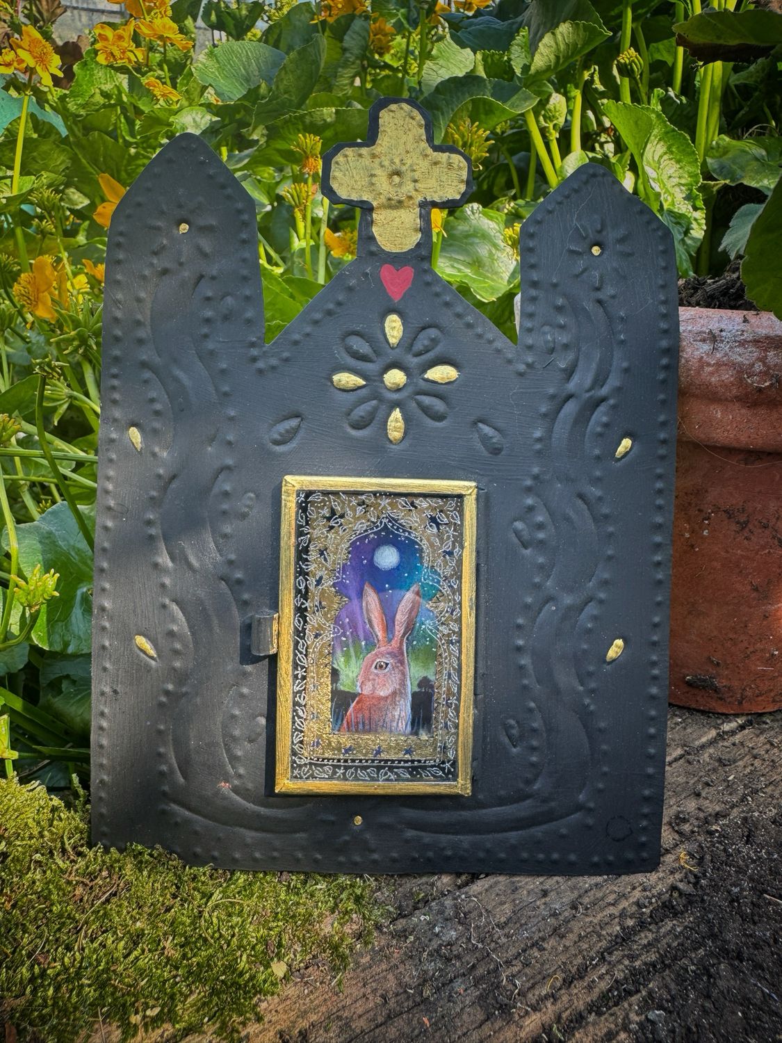 Hare Handpainted Shrine Painting