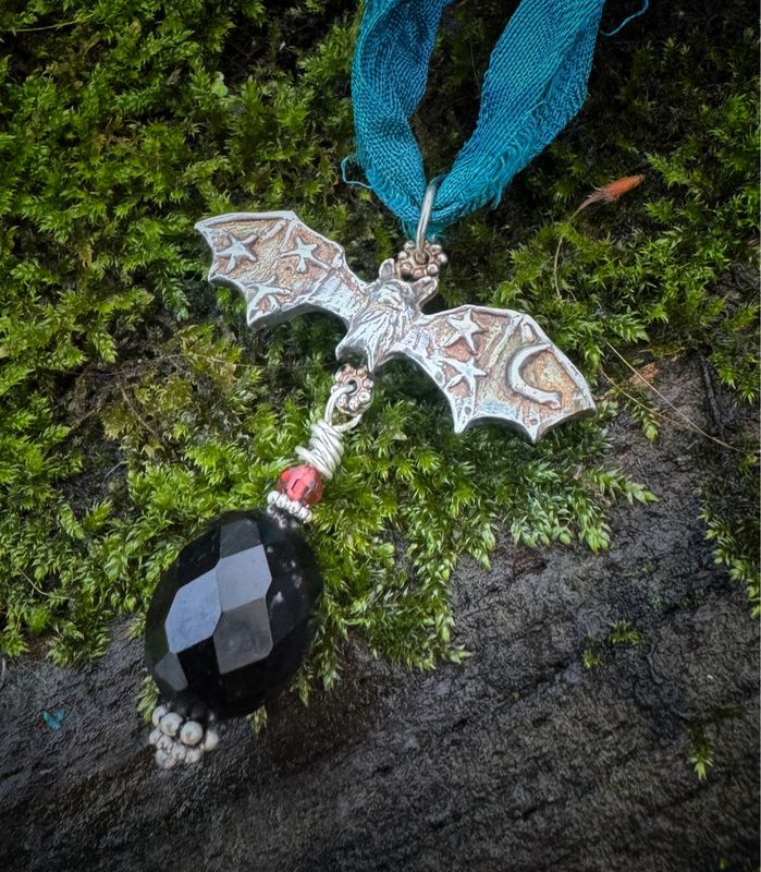 Bat Ribbon pendant
