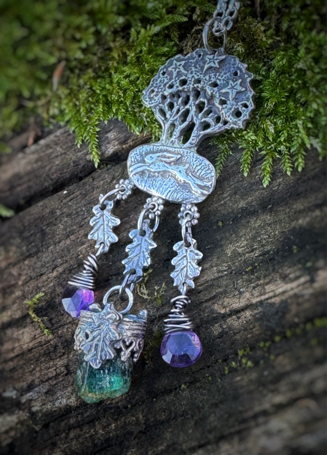 Hare And Trees Avebury Barrow Pendant