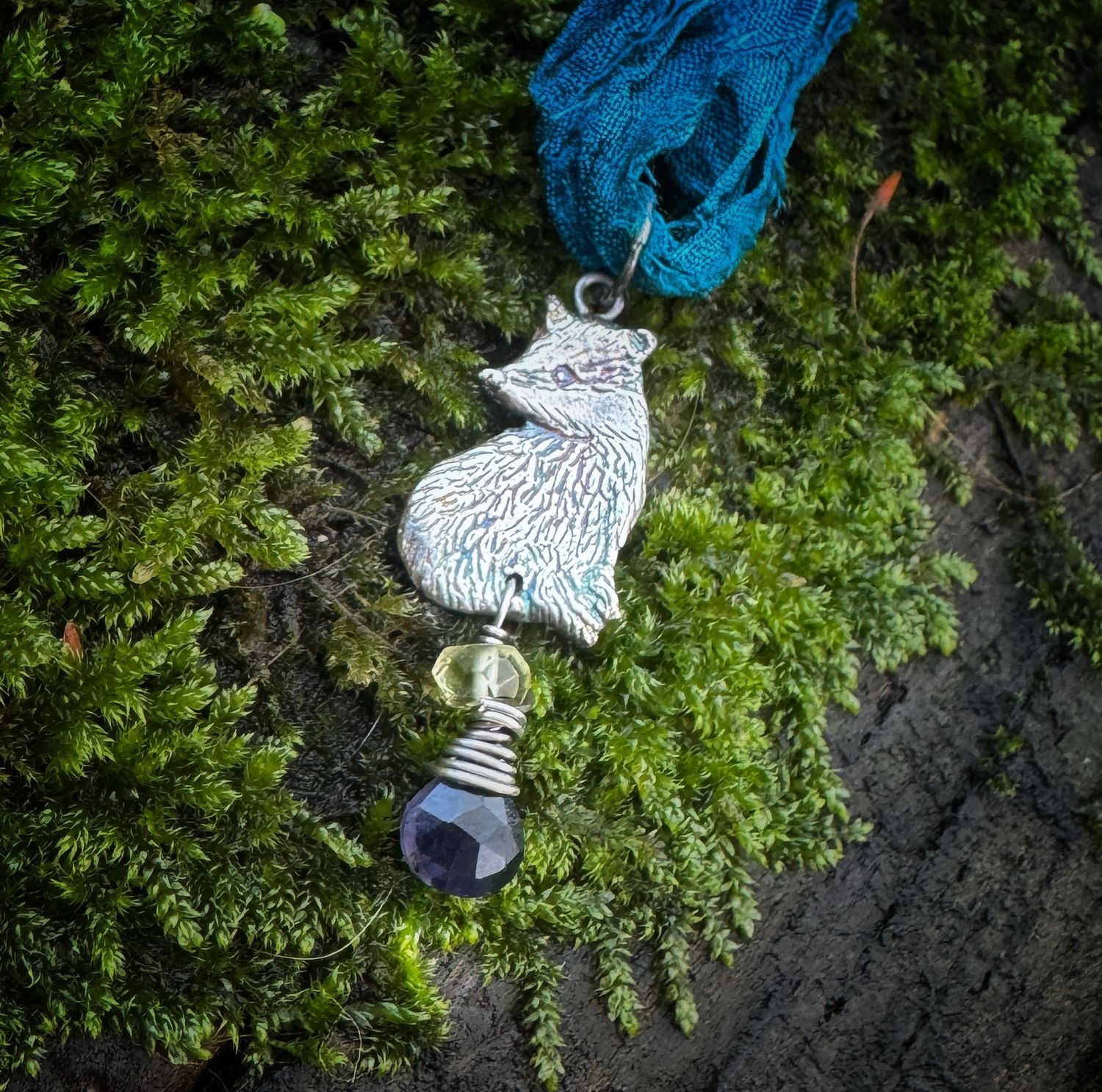 Badger Ribbon  pendant