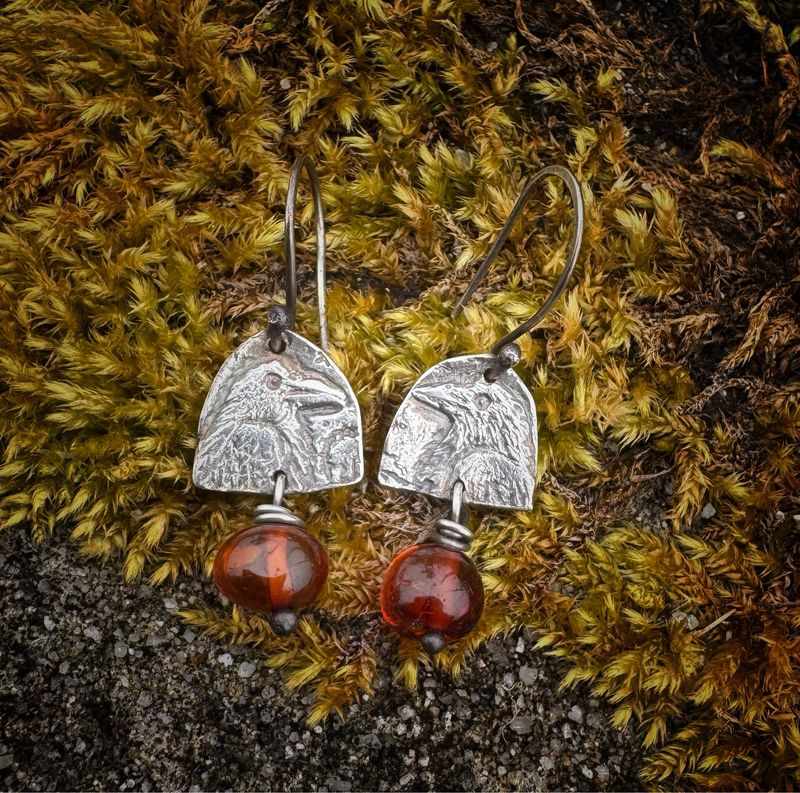 Crow Earrings