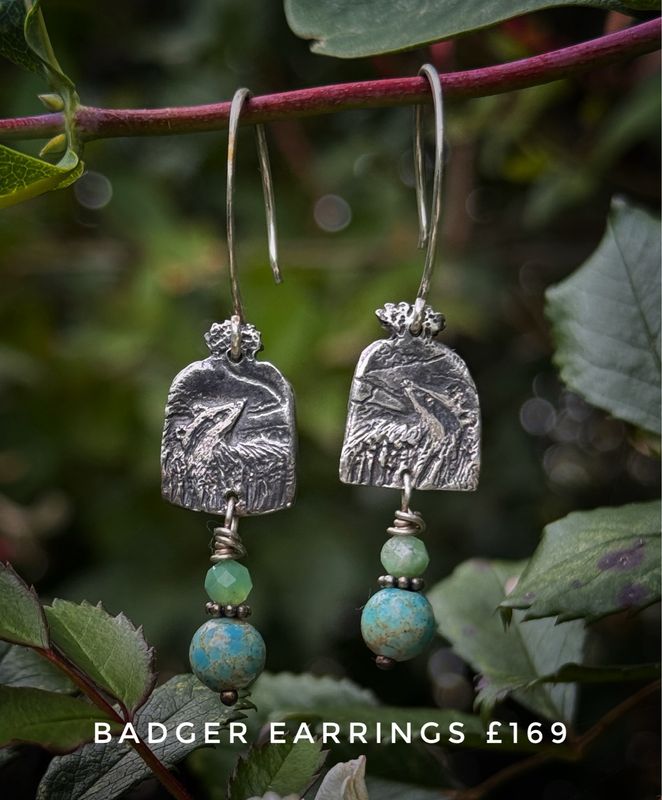 Badger Earrings