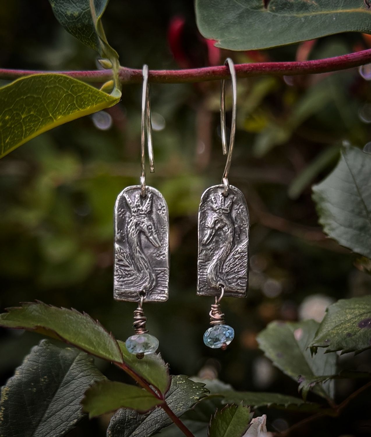 Swan Earrings