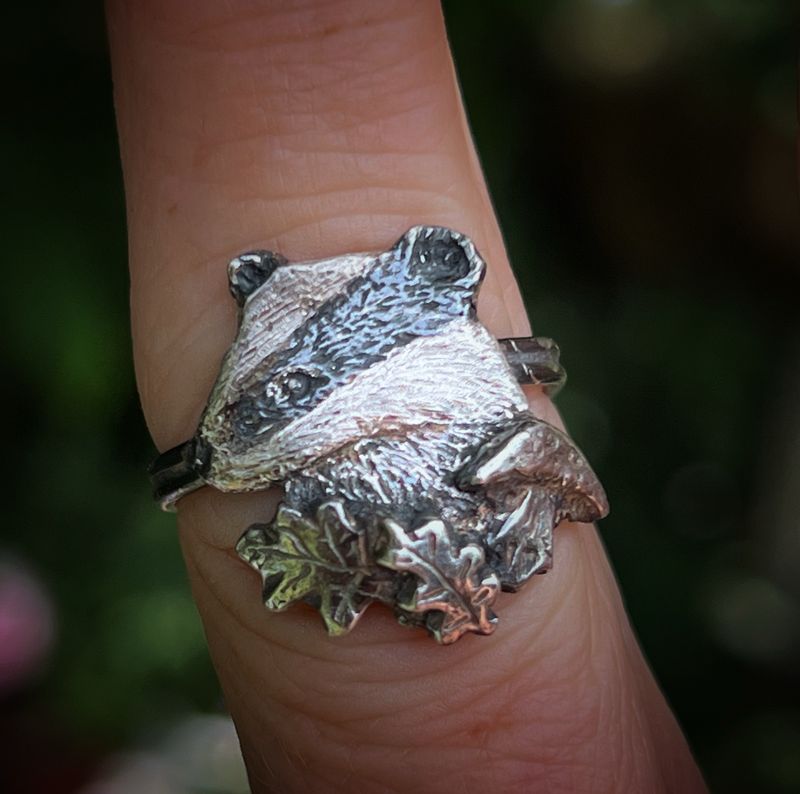 Badger Ring *ready to ship Size N (US7) *