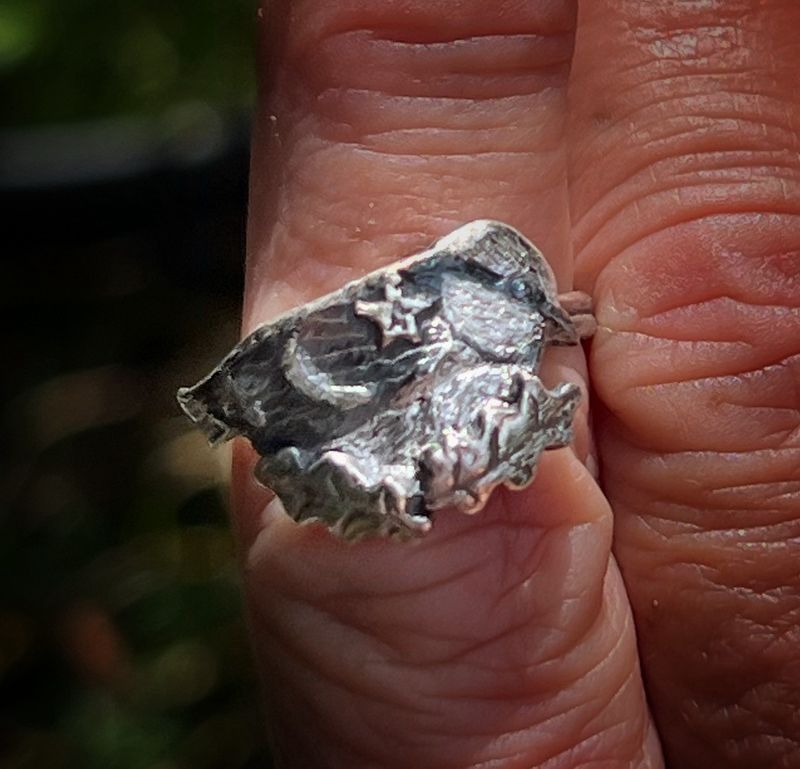 Bluetit Ring *ready to ship Size N (US6.75) *