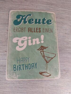 Postkarte Gin