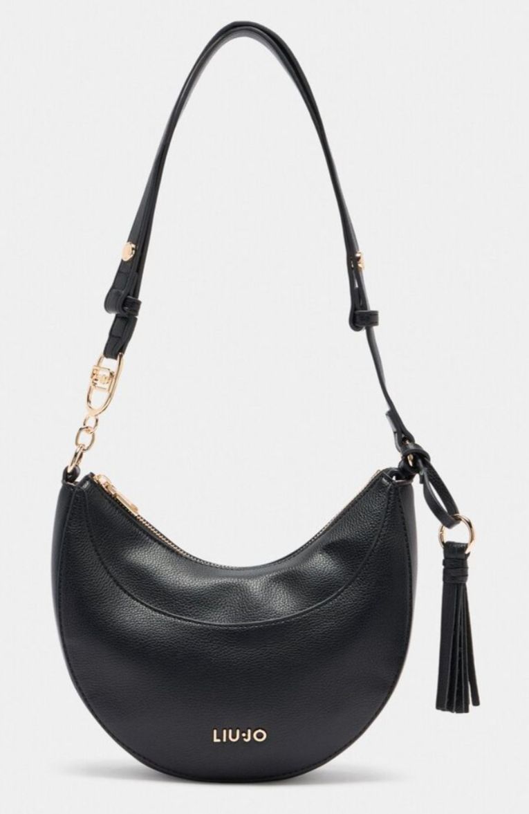 Borsa a spalla media con charm