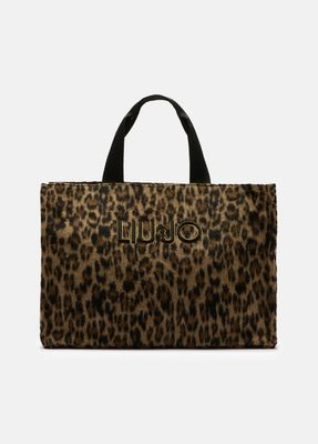 LIU.JO Shopping bag grande con logo
