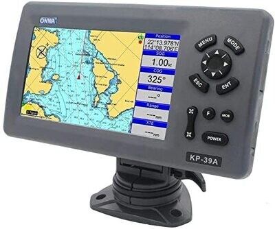 AIS Transponder Combo Chart Plotter / Kartenplotter & GPS Navigator Navionics C-Map K-Charts kompatibel, AIS senden und empfangen, ONWA KP-39A