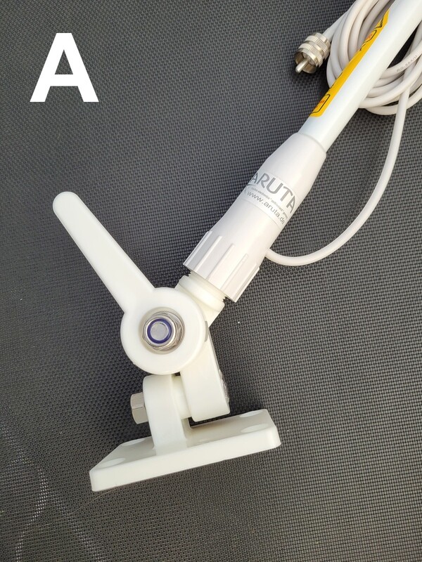AIS &amp; UKW/VHF Antenne 105cm GFK starr für Seefunk und AIS