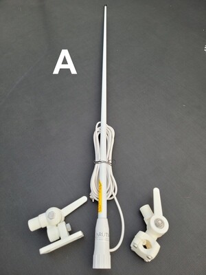 AIS &amp; UKW/VHF Antenne 105cm GFK starr für Seefunk und AIS