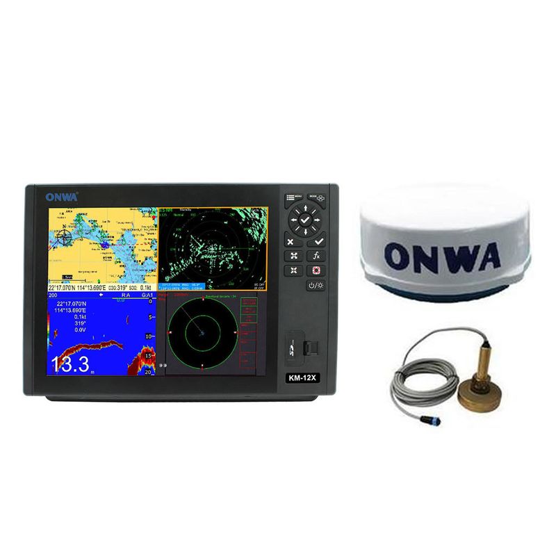 Onwa KM-12X AIS Transponder Kartenplotter Echolot Radar EU Combo NMEA2000 NMEA0183 +HDMI
