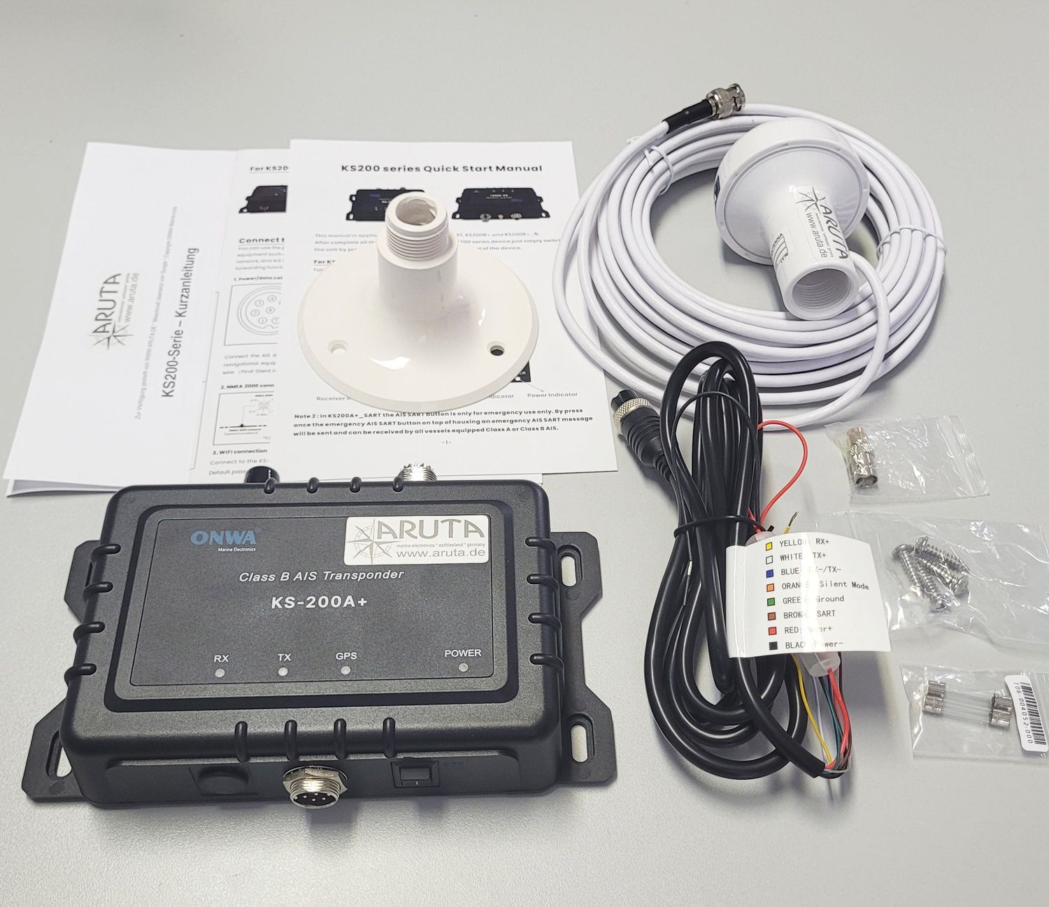 ONWA KS-200A+ EU AIS Class B Transponder Sender &amp; Empfänger SOTDMA NMEA2000 NMEA0183 WiFi
