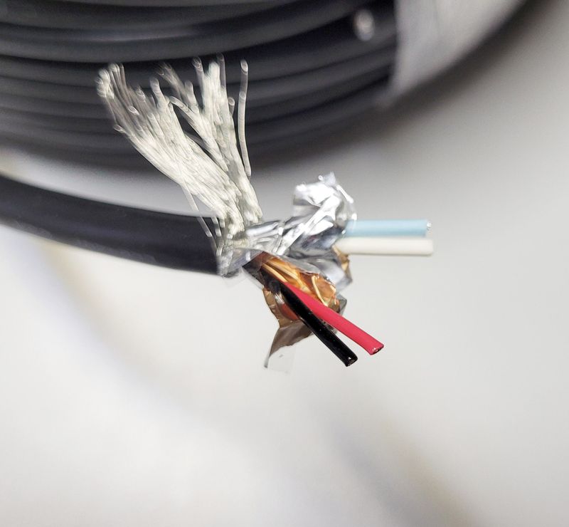 NMEA2000 Kabel Meterware, 4 Ader doppelt geschirmt N2K cable open wires